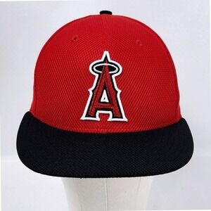 New Era MLB Authentic‎ Collection 59FIFTY Los Angeles Angels Fitted Hat Size 7